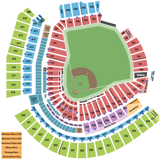 Great American Ball Park Reds Seating Chart